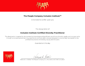 certificate certified diversity practitioner